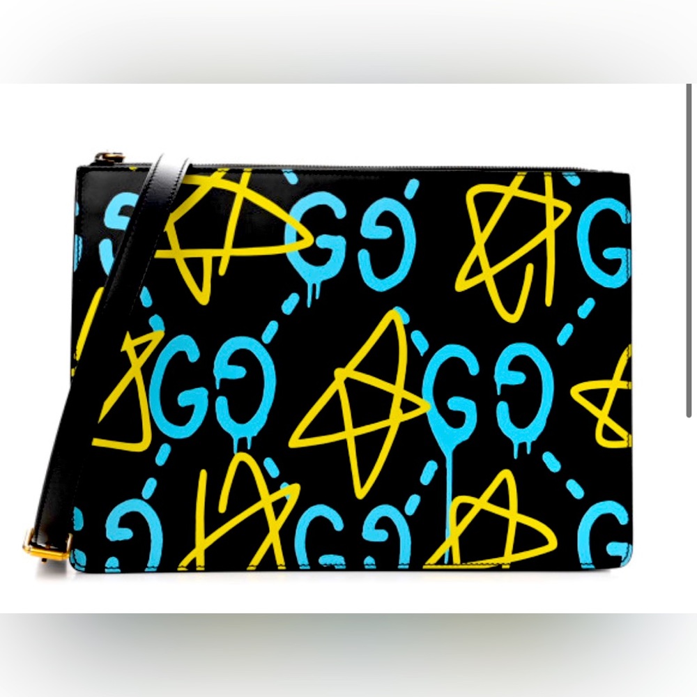 LAST CALL! Pre-Loved Authentic Gucci Calfskin Gucci Ghost Messenger Bag